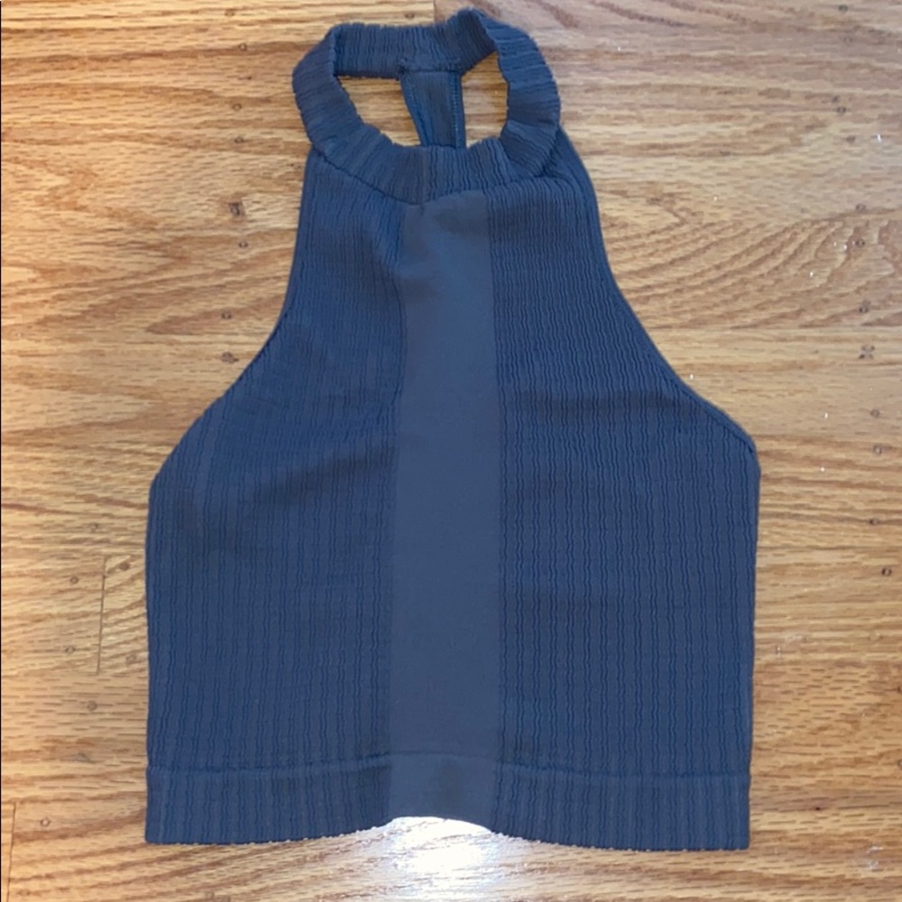 free people gray tanktop